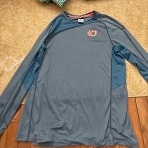 Teal Long Sleeve Athletic Shirt